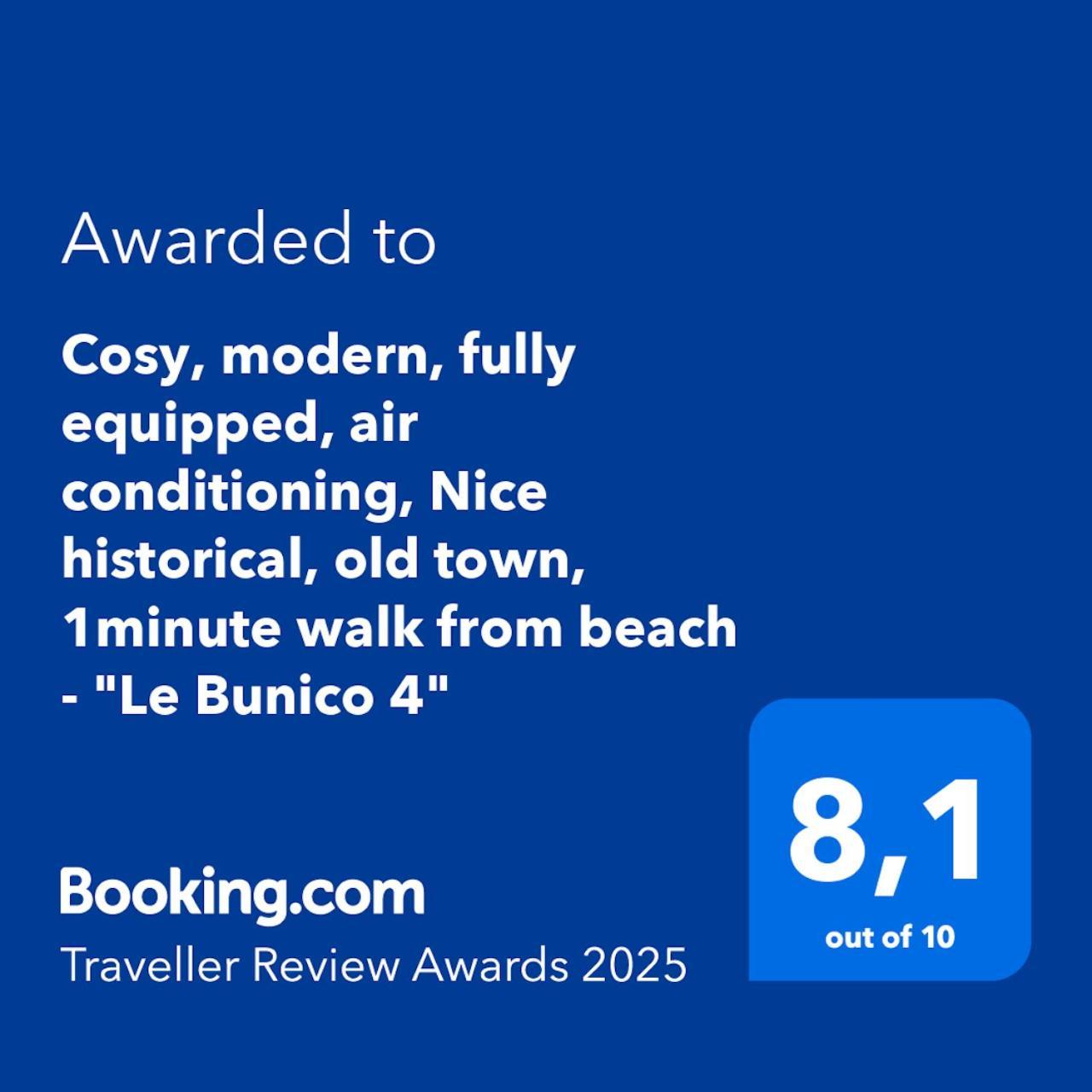 Cosy, Modern, Fully Equipped, Air Conditioning, Nice Historical, Old Town, 1Minute Walk From Beach - "Le Bunico 4" Exterior photo